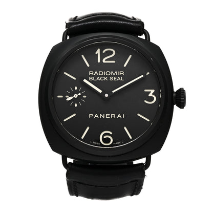 Panerai Ceramic Calfskin 45mm Radiomir Black Seal Manual Winding Watch Black PAM00292 1 of 5