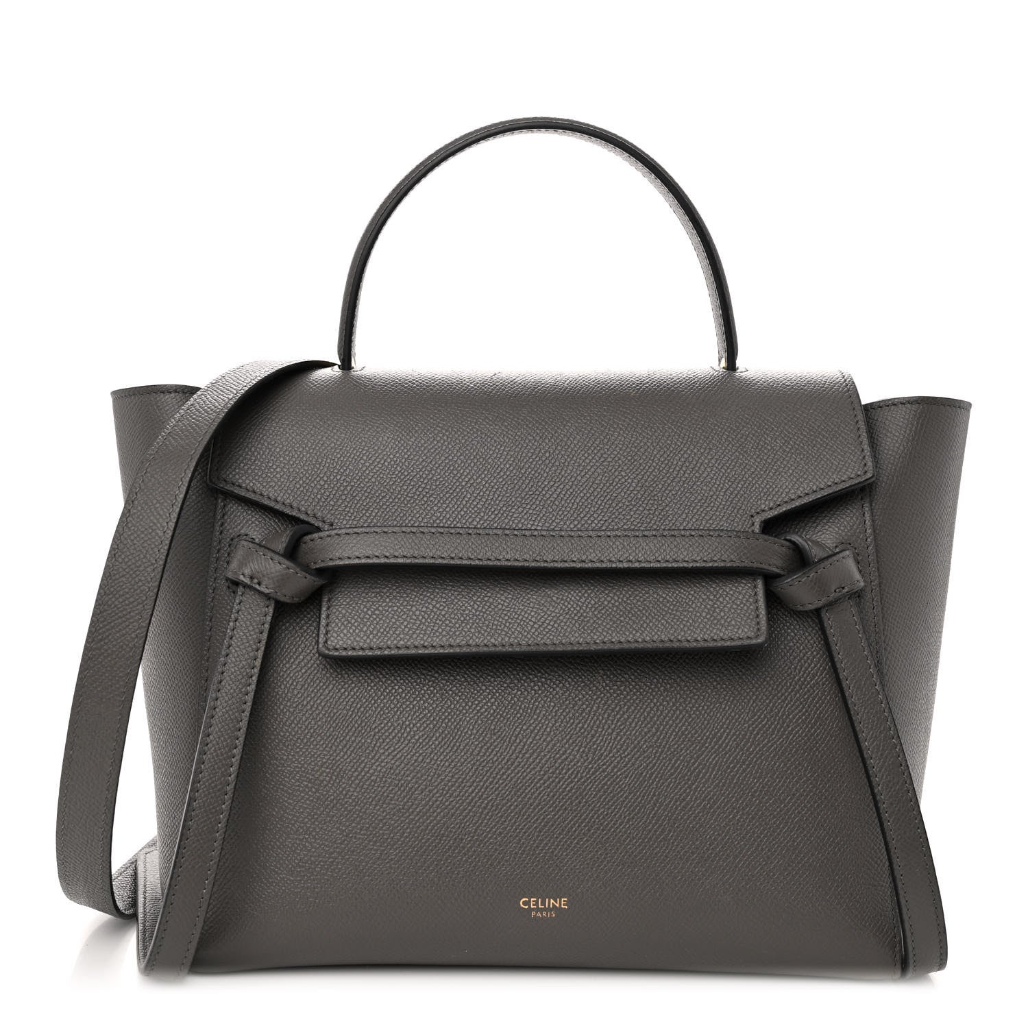 Celine Grained Calfskin Micro Belt Bag Grey 1 of 12