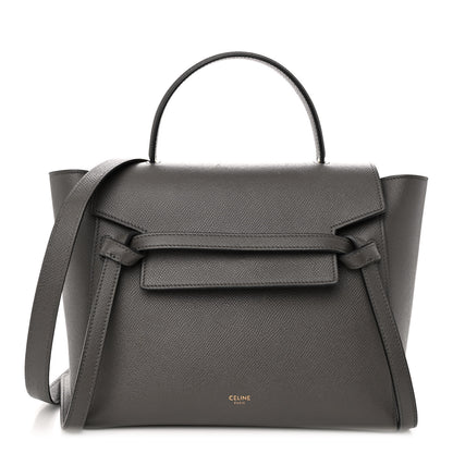 Celine Grained Calfskin Micro Belt Bag Grey 1 of 12