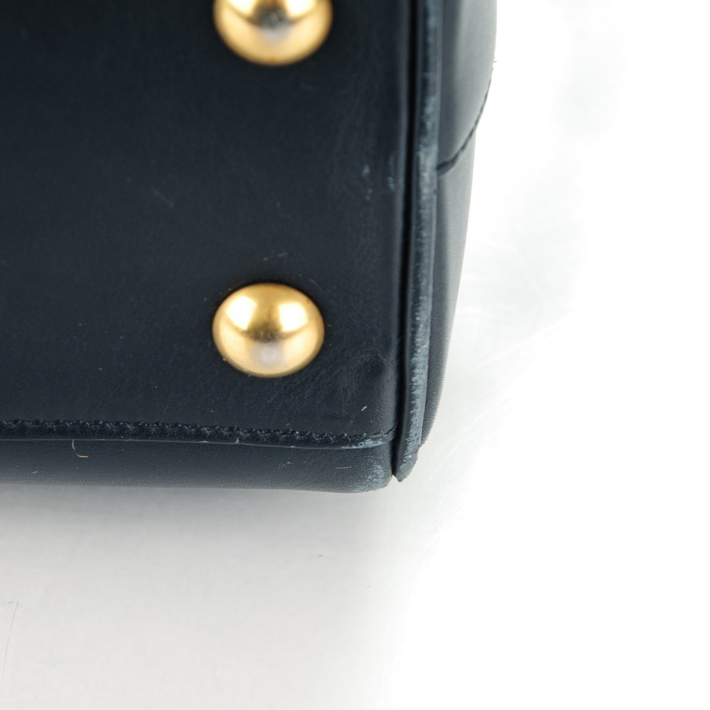 Calfskin Classic Baby Duffle Marine