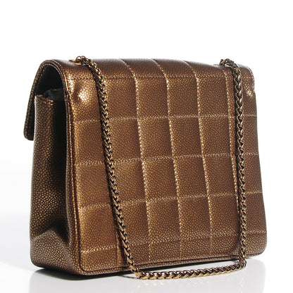 Chanel Caviar Square Quilted Paris Byzance Mini Flap Dark Gold 4 of 8
