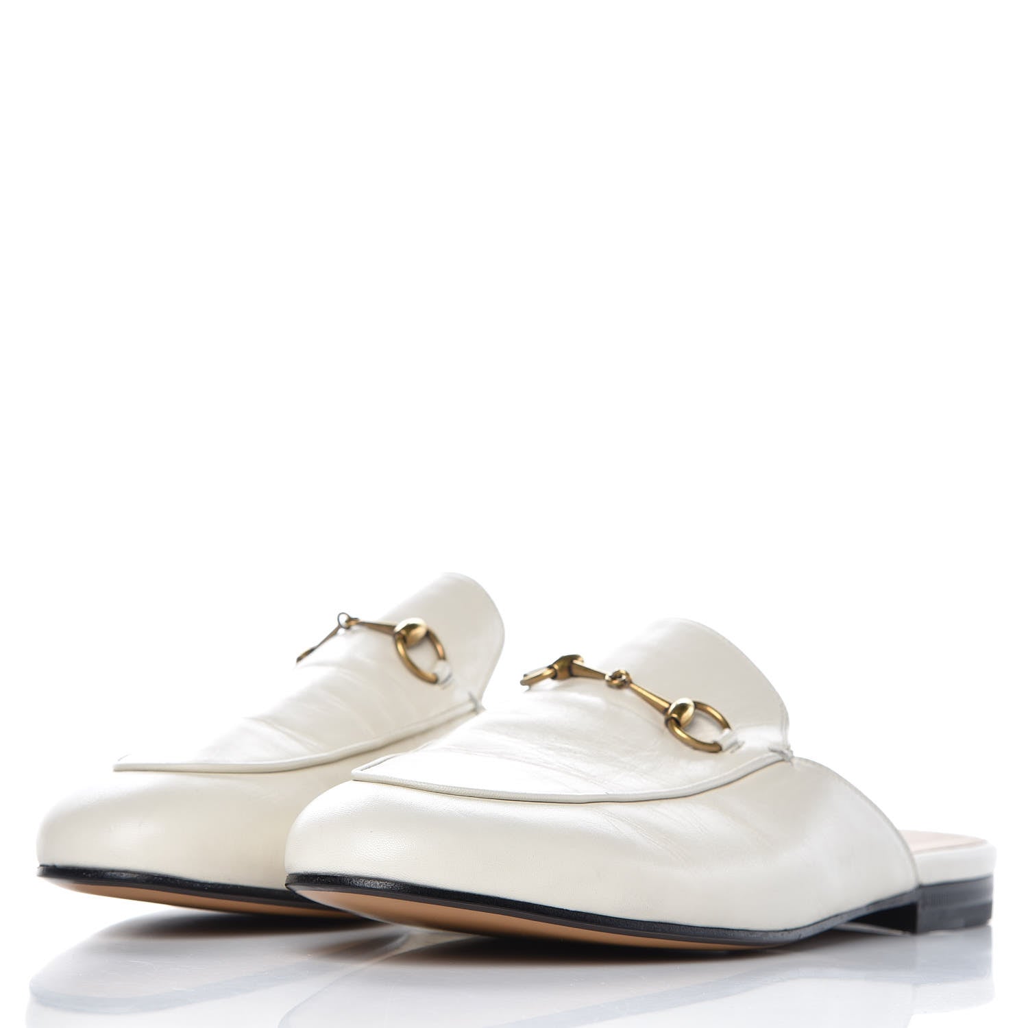 Gucci Malaga Kid Womens Princetown Slippers 41 Mystic White 3 of 11