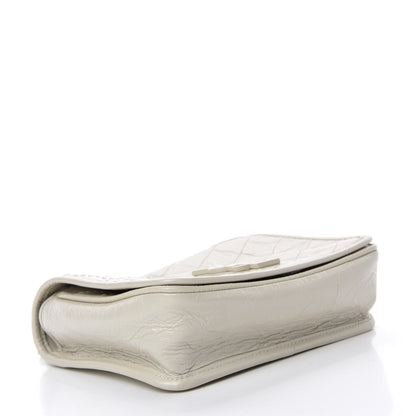 Saint Laurent Crinkled Calfskin Matelasse Monogram Niki Chain Wallet Crema Soft 4 of 11