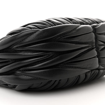 Miu Miu Nappa Matelasse Mini Wander Hobo Black 9 of 10