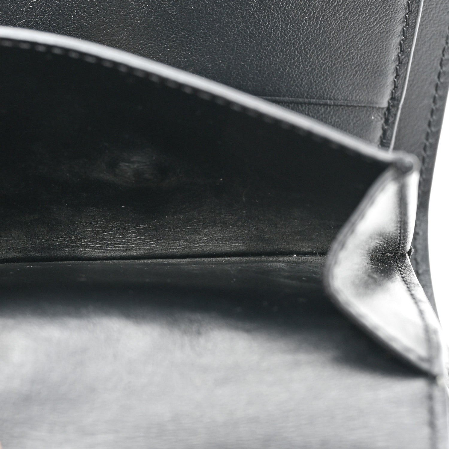 Celine Shiny Calfskin Small Triomphe Wallet Black 7 of 12