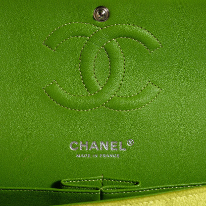 Chanel Velvet Quilted Medium Double Flap Green 6 of 8