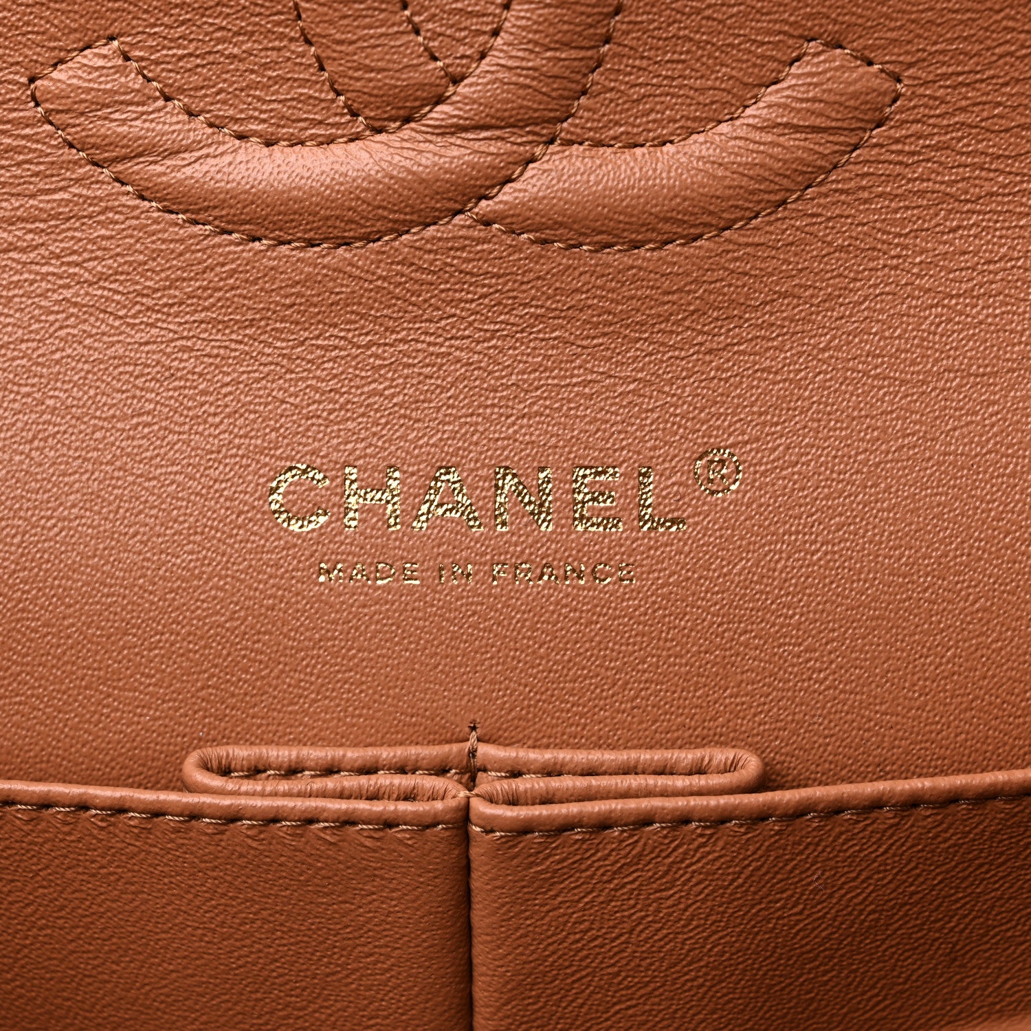 Chanel Lambskin Quilted Medium Double Flap Brown 6 of 9