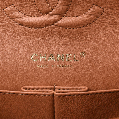 Chanel Lambskin Quilted Medium Double Flap Brown 6 of 9