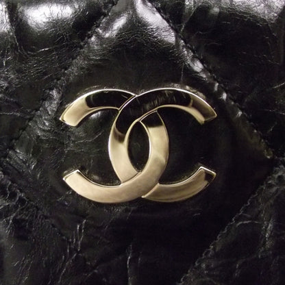 Chanel Glazed Crackled Jumbo PORTOBELLO Black 11 of 11