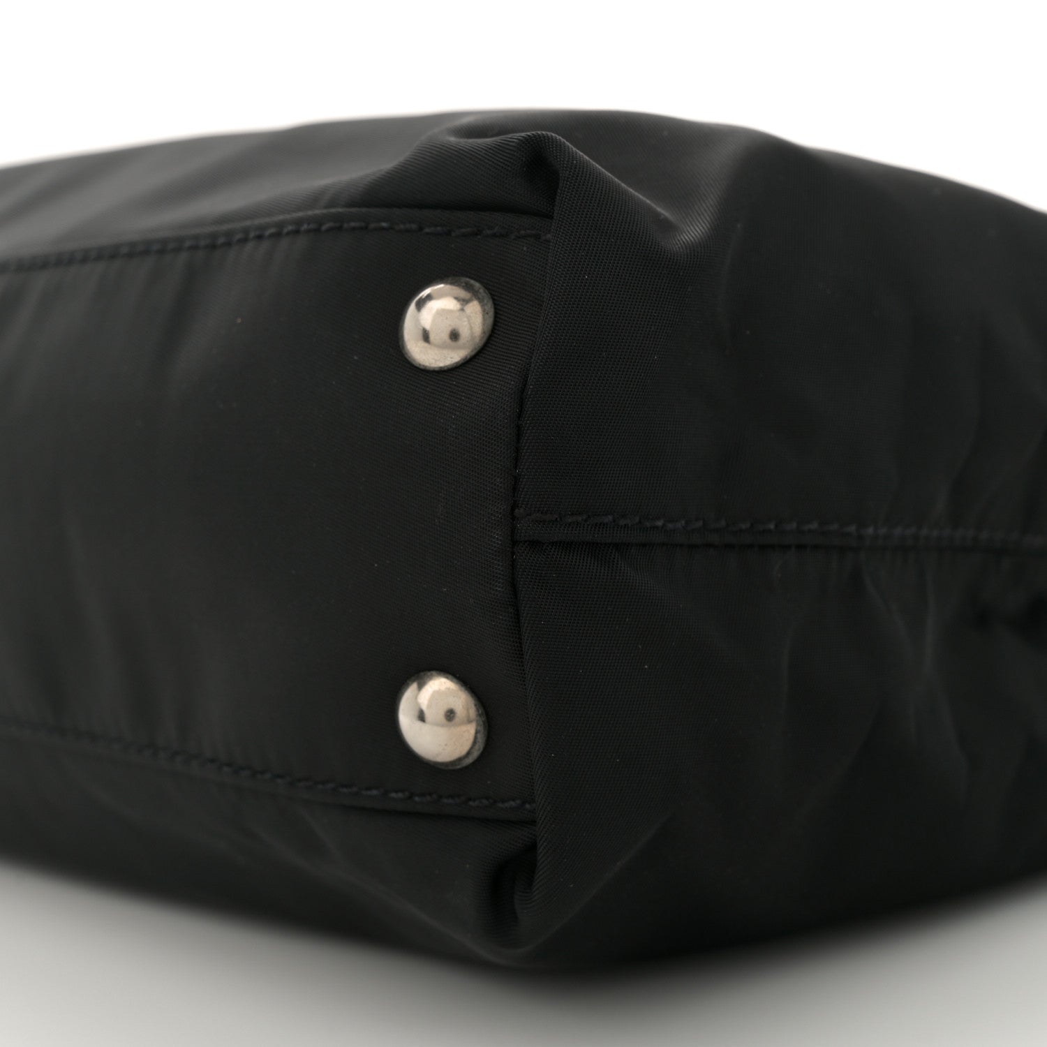 Prada Tessuto Nylon Saffiano Tote Black 9 of 10