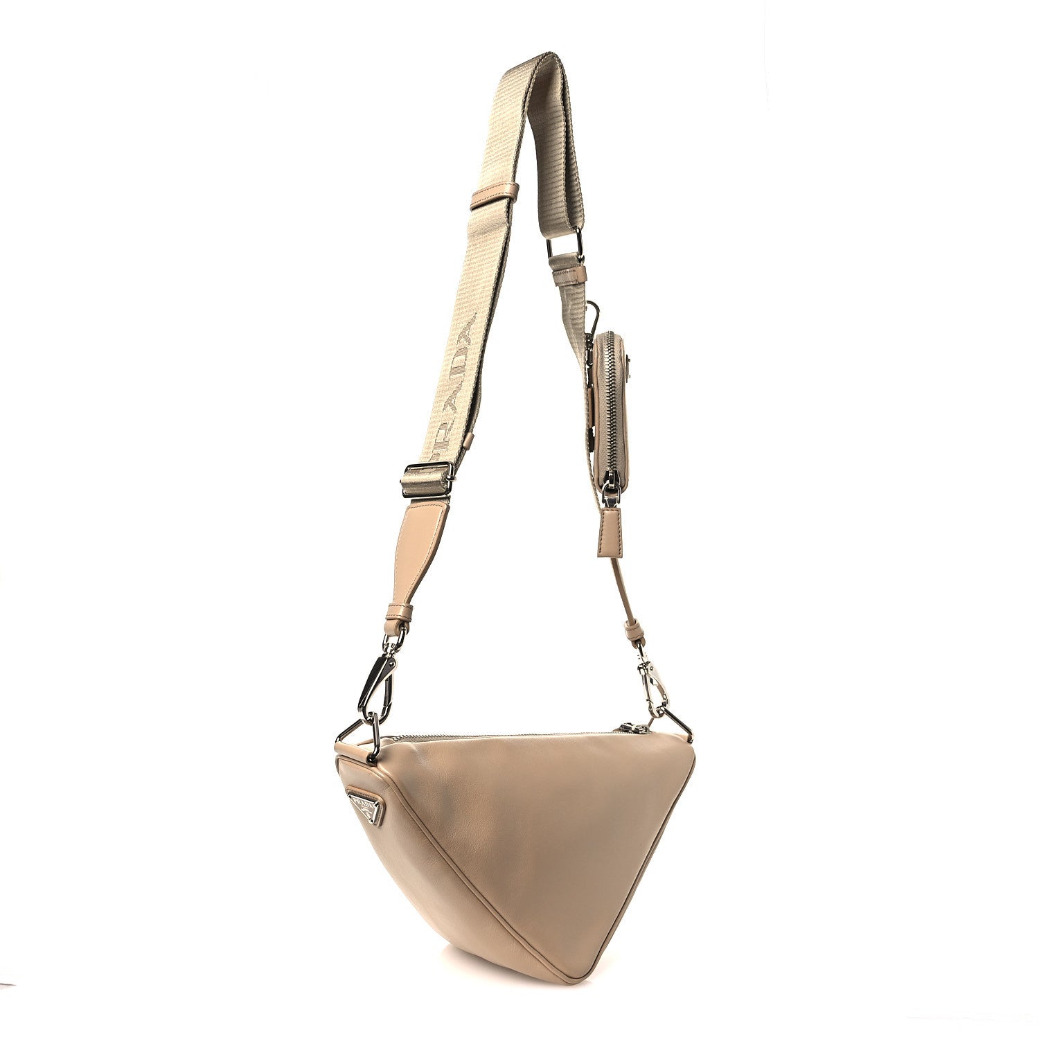 Prada Grace Lux Triangle Shoulder Bag Sabbia 2 of 10