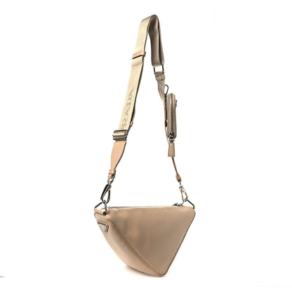 Prada Grace Lux Triangle Shoulder Bag Sabbia 2 of 10