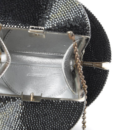 Judith Leiber Swarovski Crystal Top Hat Clutch Jet Multicolor 6 of 14