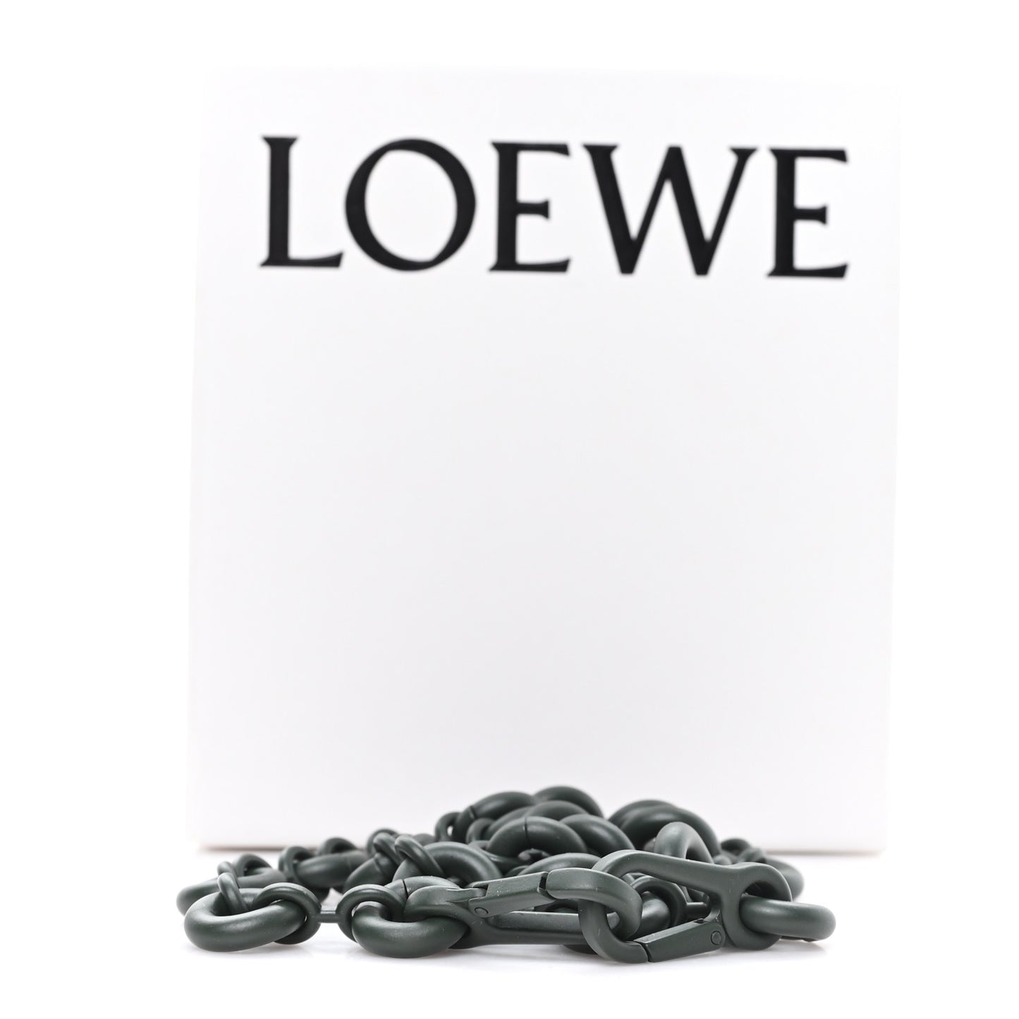 Brass Monochrome Donut Chain Shoulder Strap Olive Green