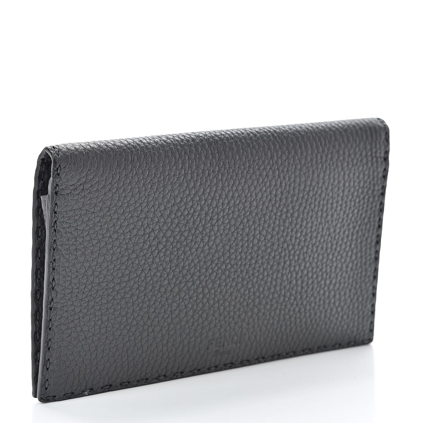 Cuoio Romano Selleria Mini Peekaboo Clutch Wallet Asfalto