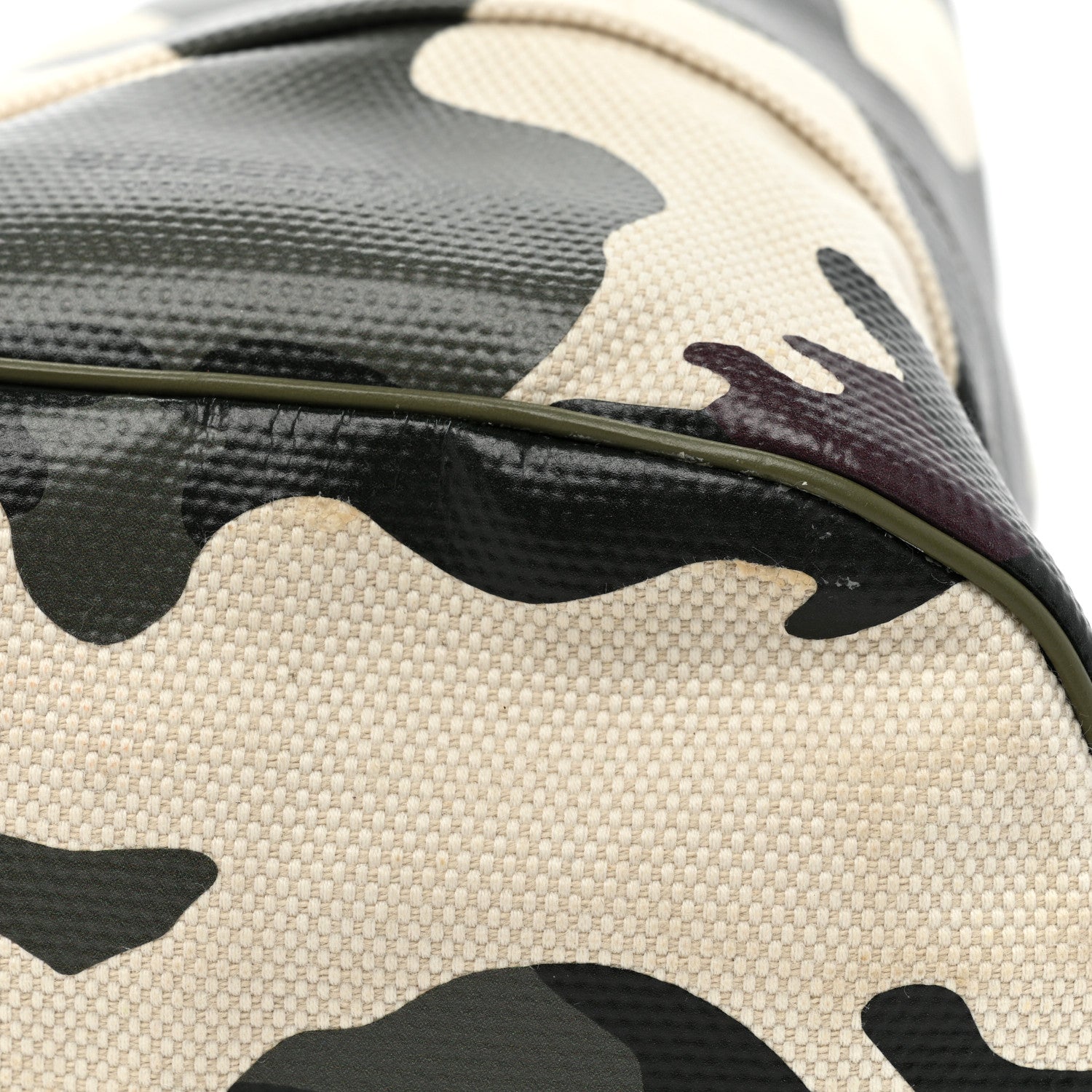 Burberry Coated Canvas Camouflage Print Phoebe Drawcord Pouch Multicolor 13 of 15