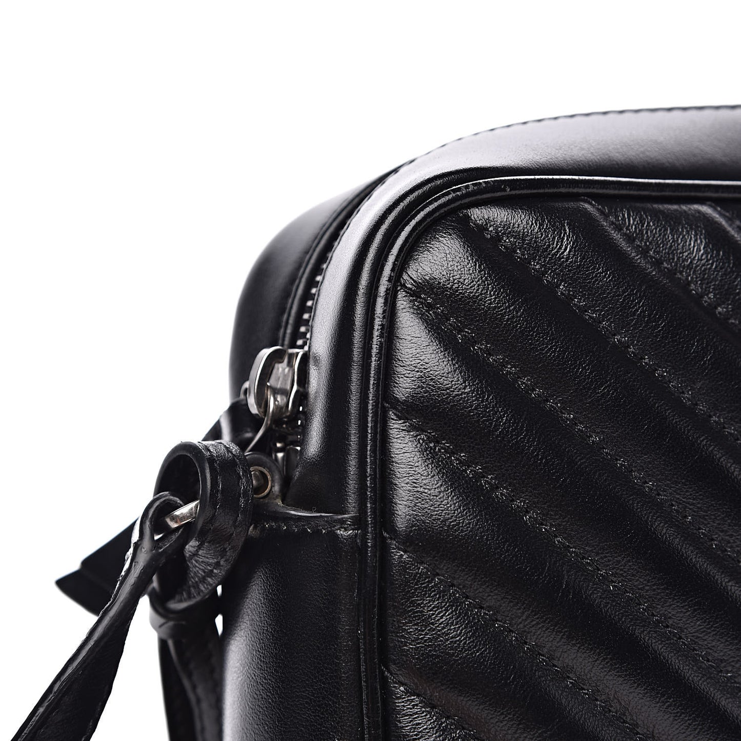 Calfskin Matelasse Monogram Lou Camera Bag Black