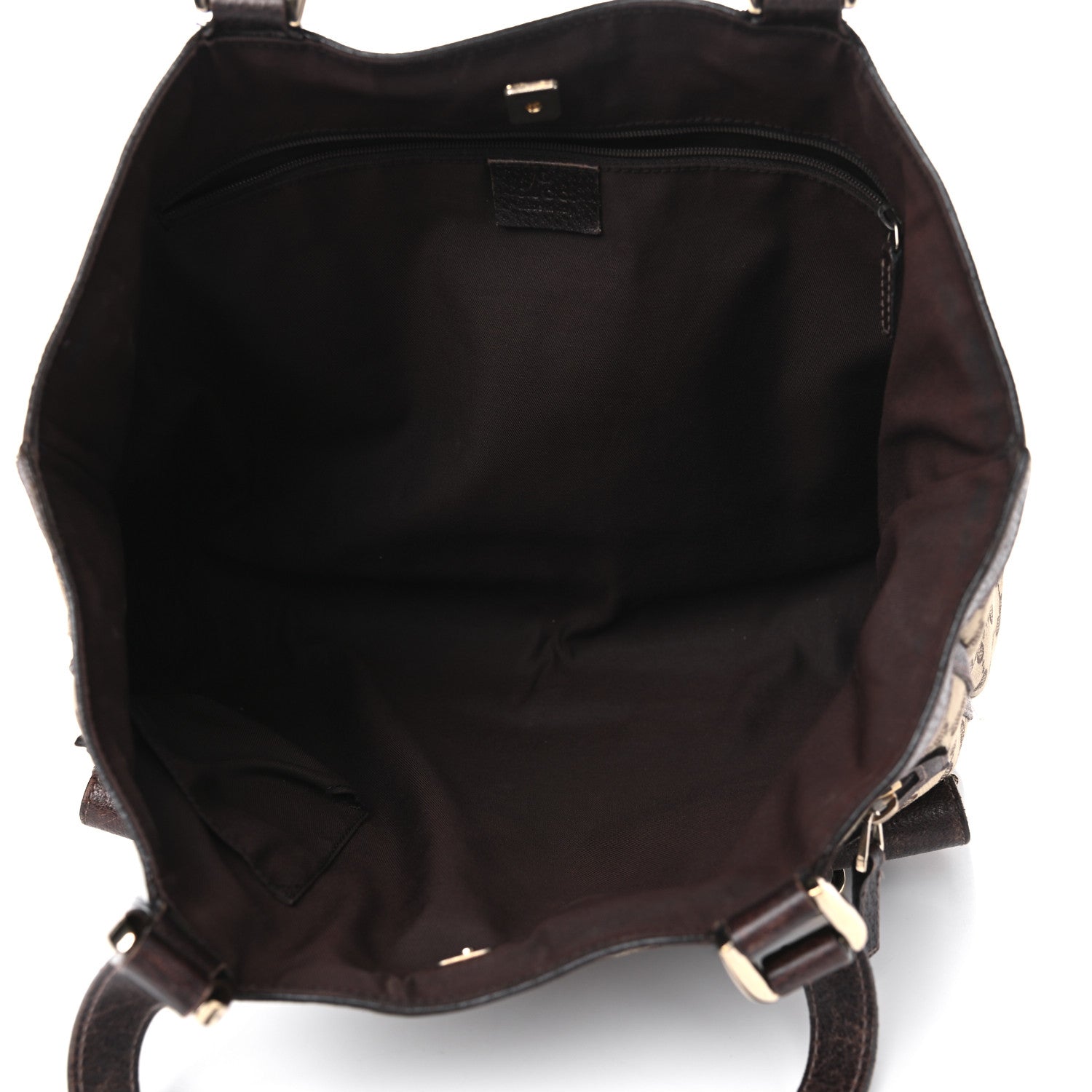 Gucci Monogram Abbey D Ring Tote Dark Brown 4 of 15