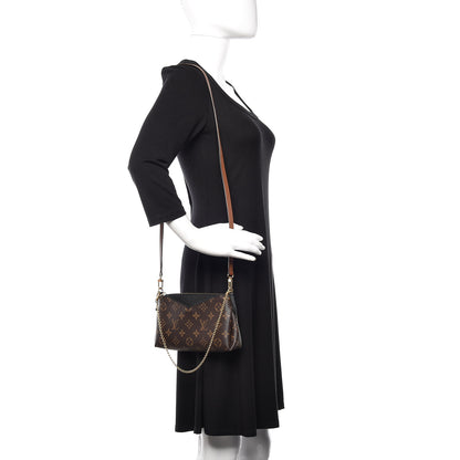 Louis Vuitton Monogram Pallas Clutch Black 2 of 10