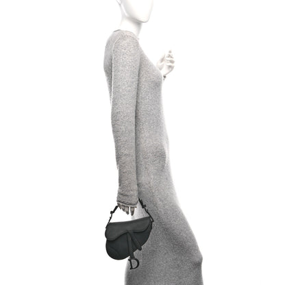 Christian Dior Ultra Matte Calfskin Mini Saddle Bag Black 2 of 11