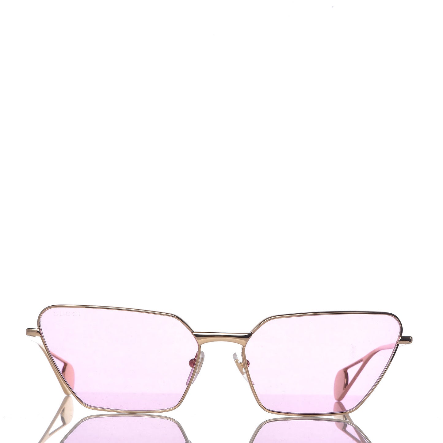 Rectangular Sunglasses GG0538S Gold Pink