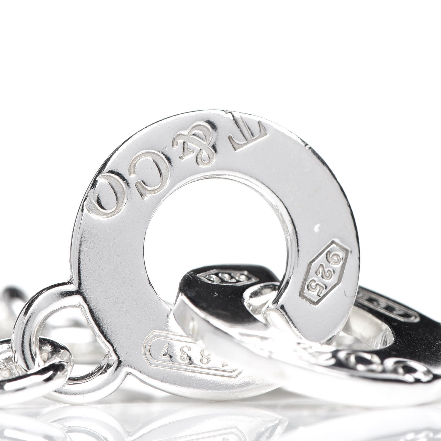 Tiffany Sterling Silver 1837 Circle Clasp Bracelet 4 of 6