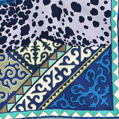 Hermes Silk Appaloosa Des Steppes Pocket Square 2 of 4