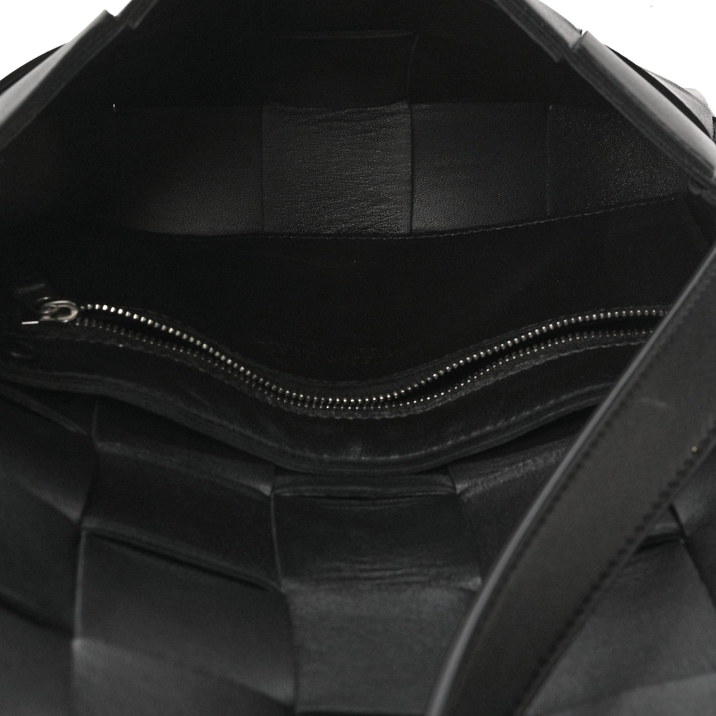 Lambskin Maxi Intrecciato Cassette Crossbody Bag Black