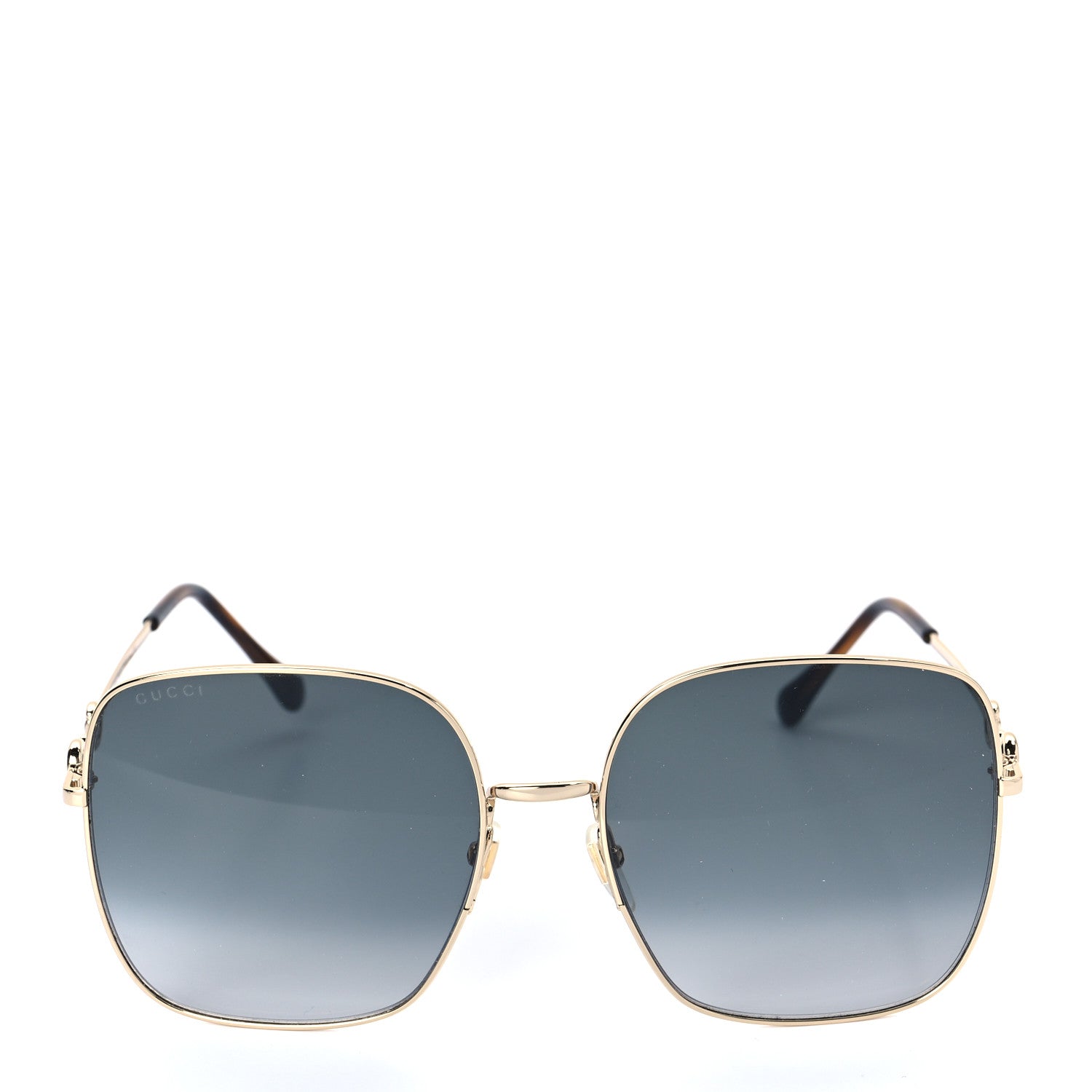 Gucci Metal Horsebit Square Frame Sunglasses GG0879S Grey 2 of 8