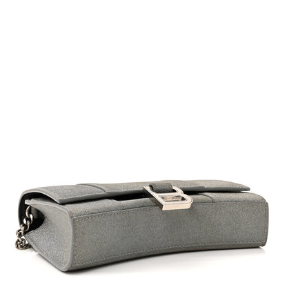 Balenciaga Glitter Fabric Hourglass Chain Bag Grey 4 of 9