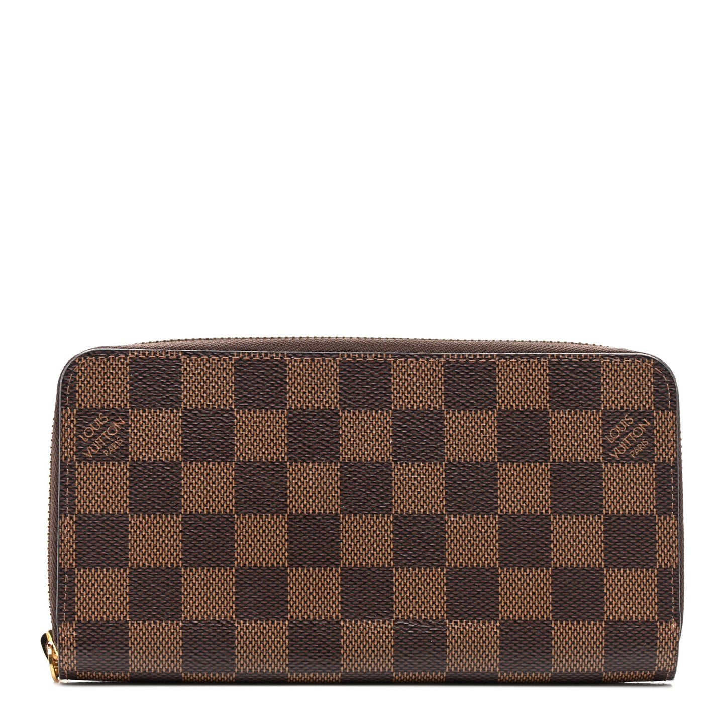 Damier Ebene Zippy Wallet Rose Ballerine