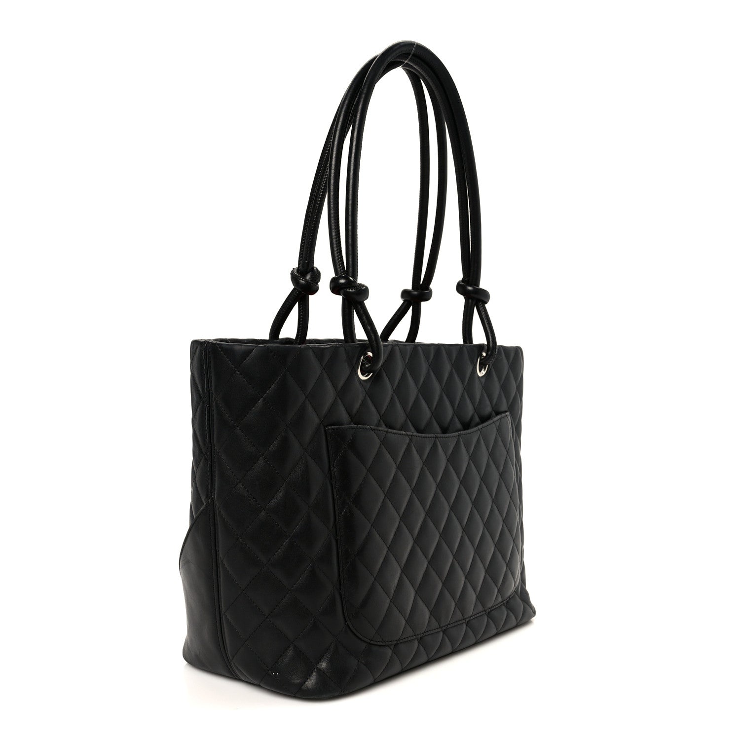 Chanel Calfskin Quilted Large Cambon Tote Black 3 of 13