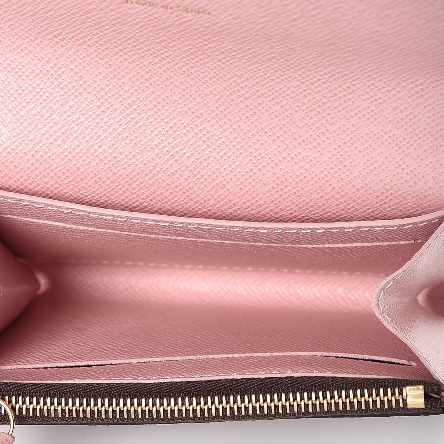 Damier Ebene Rosalie Coin Purse Rose Ballerine