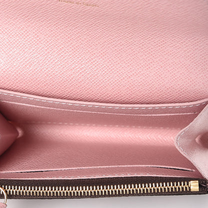 Louis Vuitton Damier Ebene Rosalie Coin Purse Rose Ballerine 5 of 9