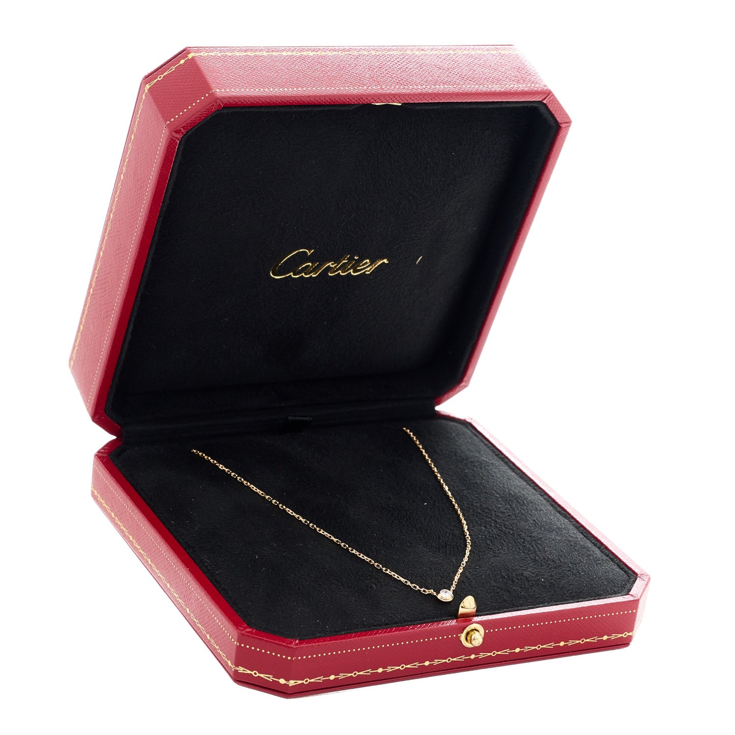 18K Yellow Gold Diamond SM D'Amour Pendant Necklace