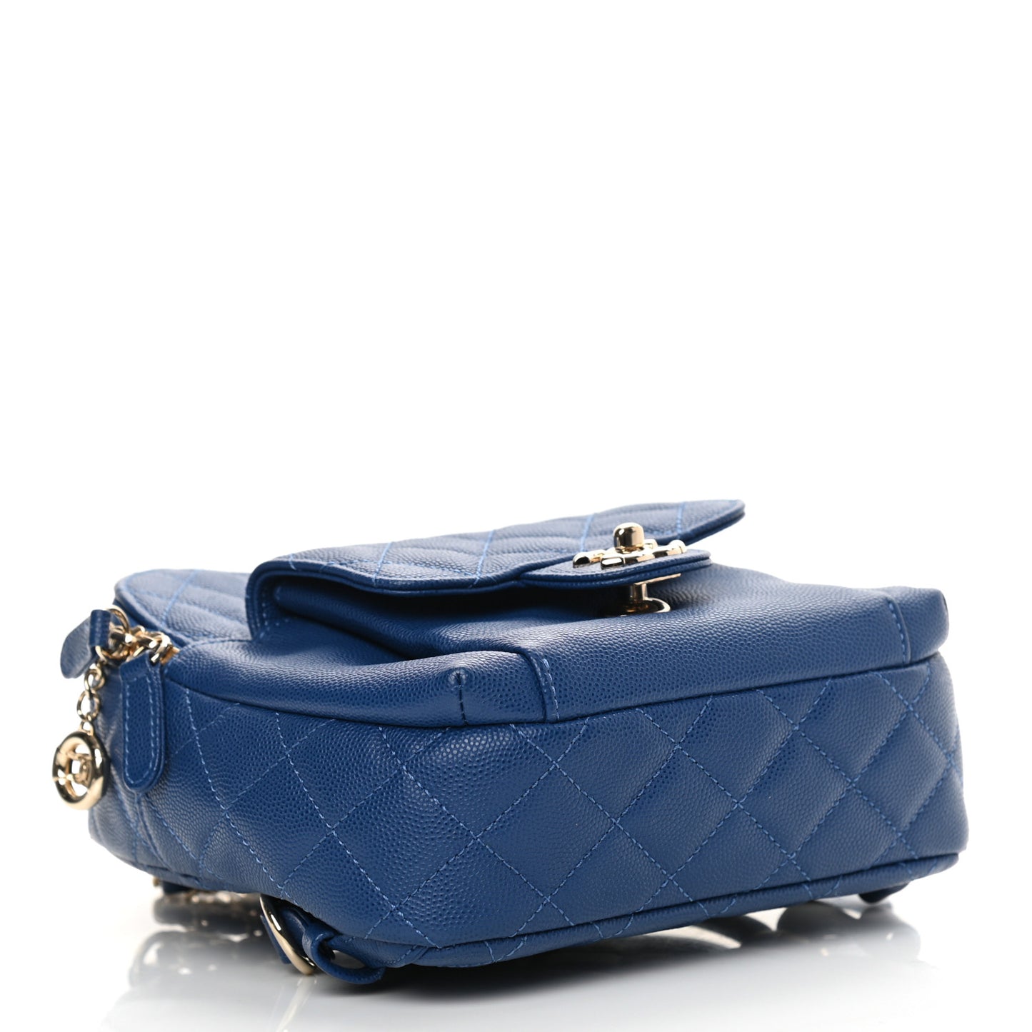 Caviar Quilted Small CC Day Backpack Blue