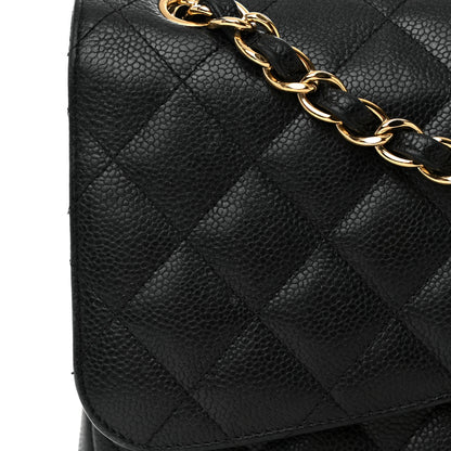 Chanel Caviar Quilted Jumbo Double Flap Black 15 of 18
