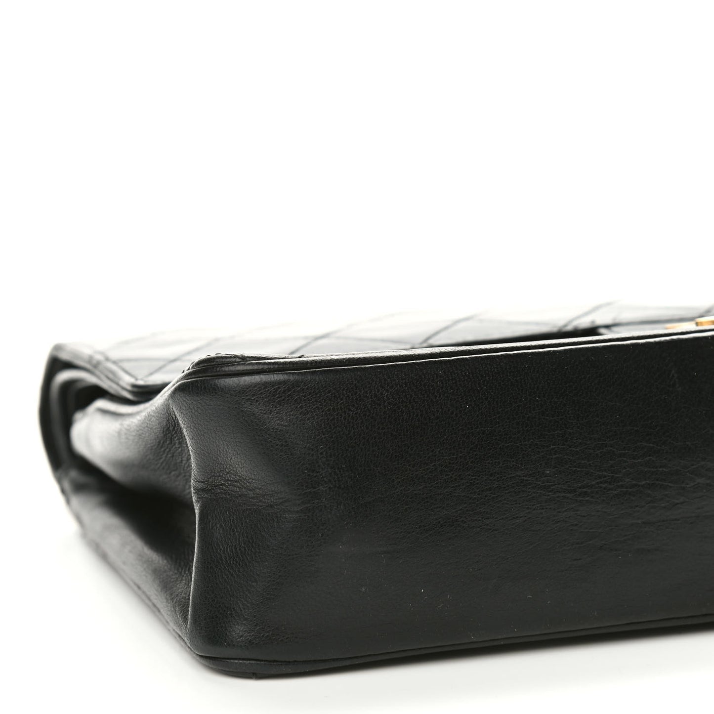 Lambskin Quilted Medium Double Flap Bijoux Chain Black