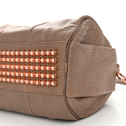 Alexander Wang Pebbled Lambskin Rocco Latte Rose Gold Hardware 9 of 9