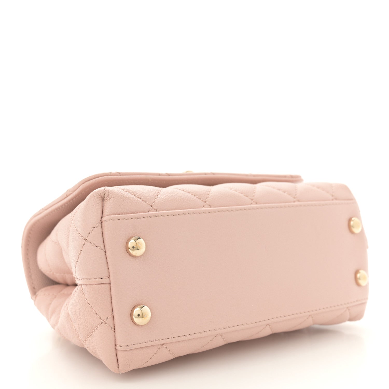 Chanel Caviar Quilted Extra Mini Coco Handle Flap Light Pink 4 of 13