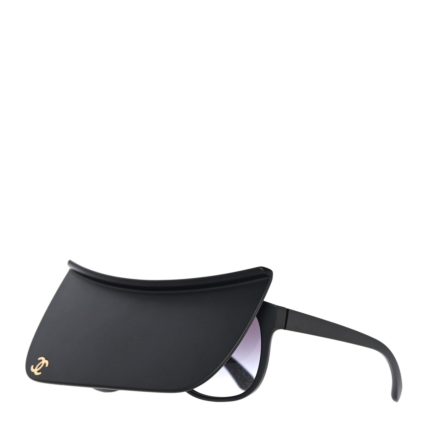 Acetate Visor Sunglasses 71046 Matte Black