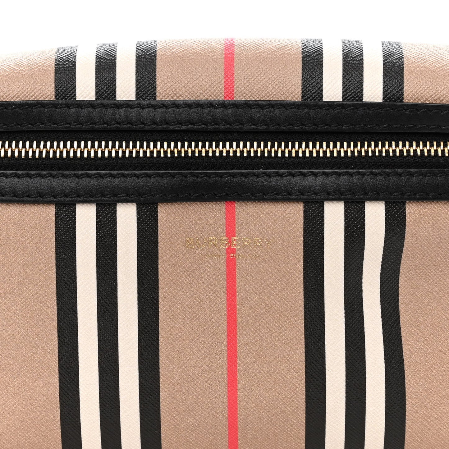 E-Canvas Icon Stripe Sonny Bum Bag Archive Beige