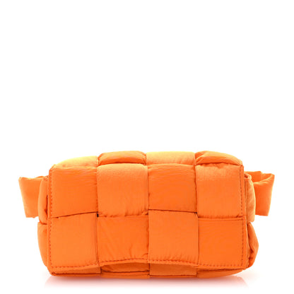 Bottega Veneta Nylon Intrecciato Padded Tech Mini Cassette Belt Bag Orange 1 of 12