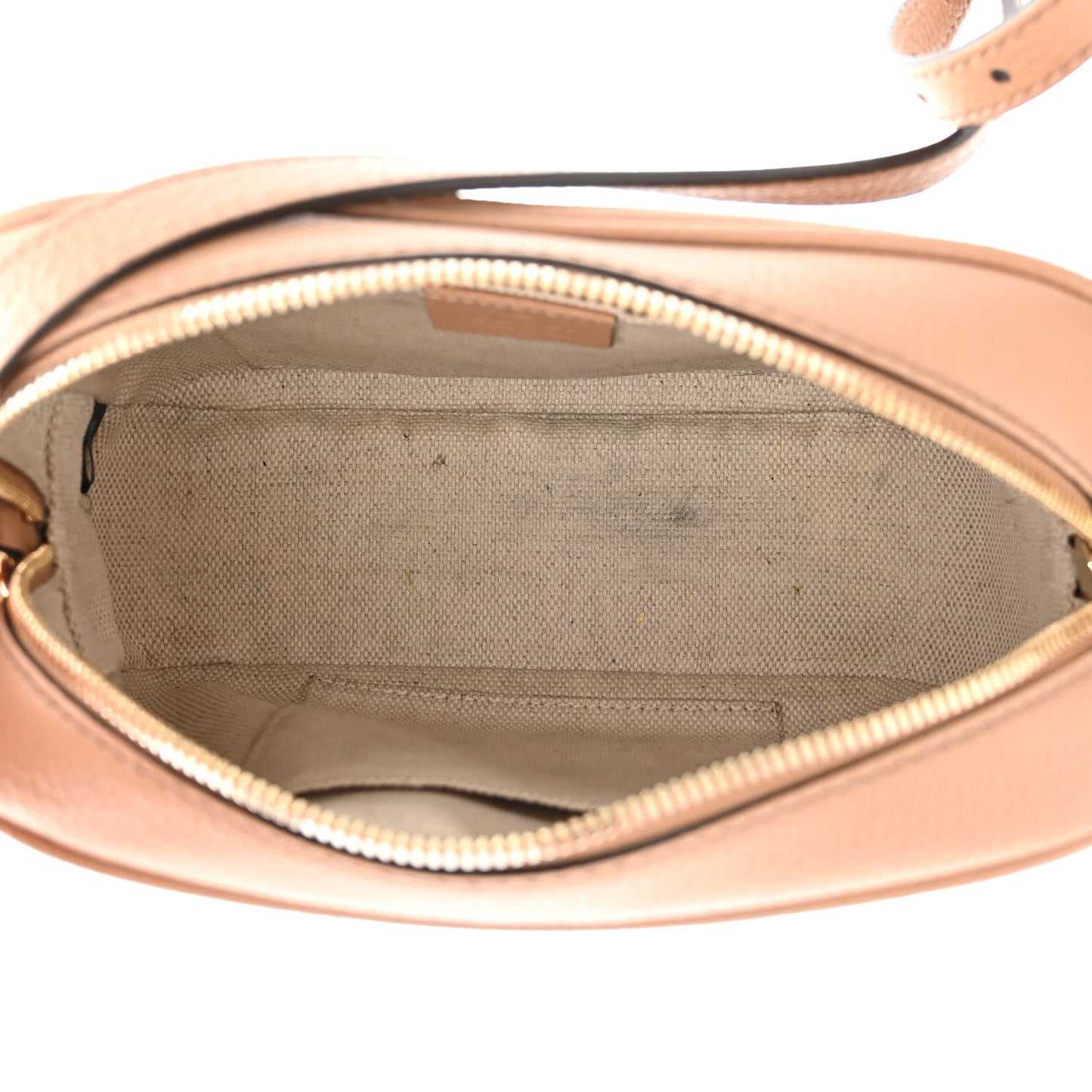 Pebbled Calfskin Small Soho Disco Bag Camelia