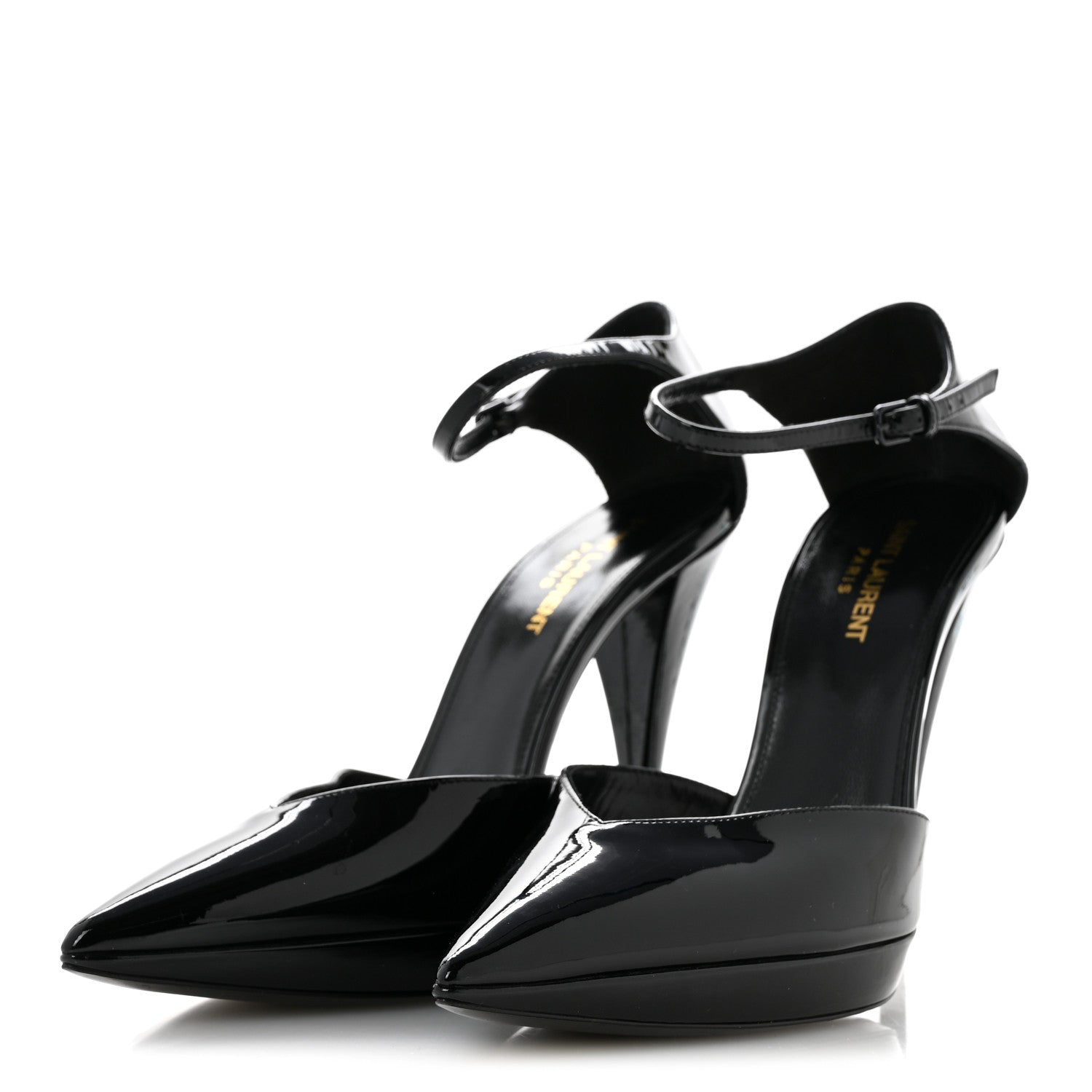 Saint Laurent Patent Zizi D'Orsay Pump 39 Black 4 of 10