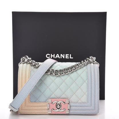 Chanel Caviar Quilted Small Rainbow Boy Flap Multicolor 9 of 9