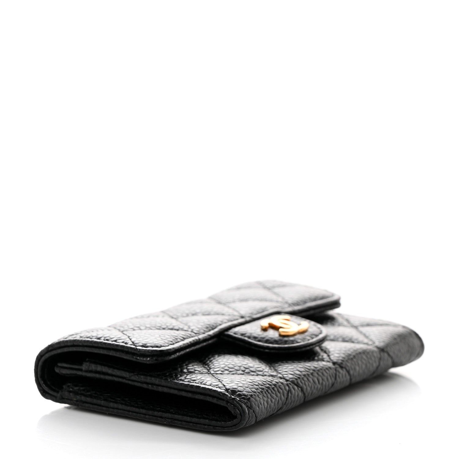 Chanel Caviar Quilted Flap Card Holder Black 4 of 8