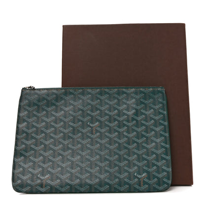 Goyard Goyardine Senat Pochette MM Green 7 of 7