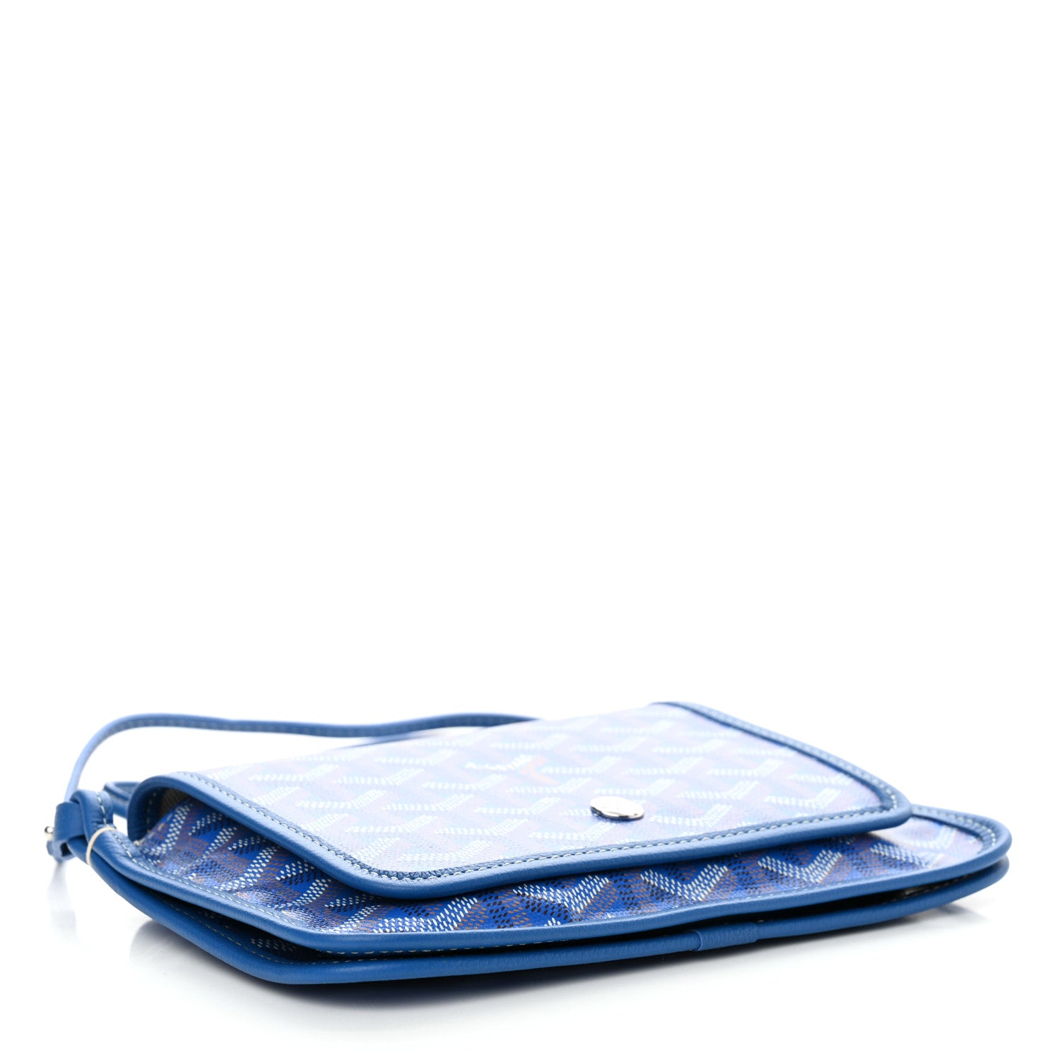 Goyard Goyardine Plumet Wallet Clutch Sky Blue 4 of 9