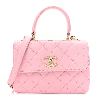 Chanel Lambskin Quilted Small Trendy CC Flap Dual Handle Bag Light Pink 1 of 14